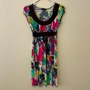 Bright Floral MIDI Dress